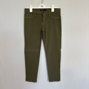 Just Black Women’s Skinny Jeans Pants Olive Green Size 30P Made In USA‎